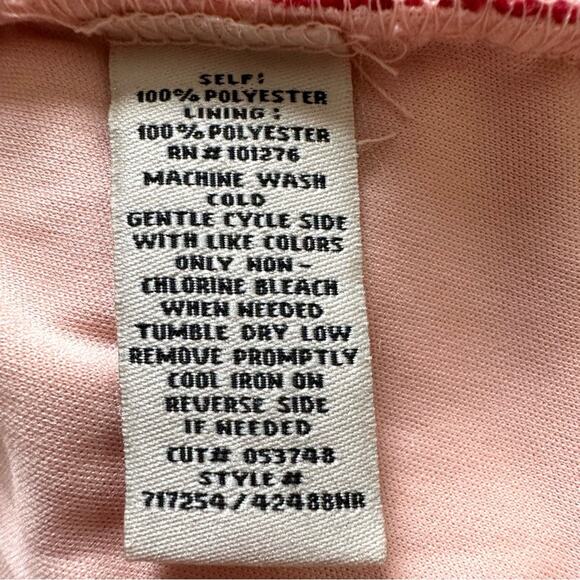 ECI New York Red Floral Lace Overlay Sleeveless Knee Length Holiday Dress Size 6 - Picture 12 of 13